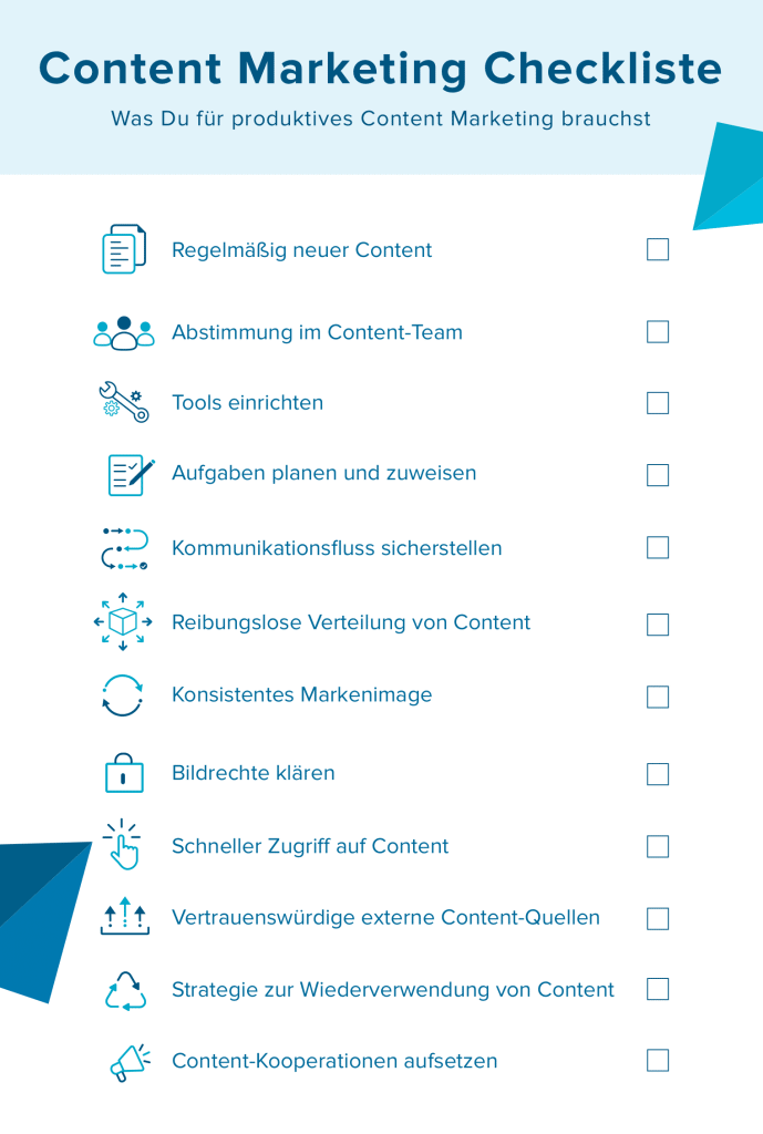 Checkliste Content Marketing