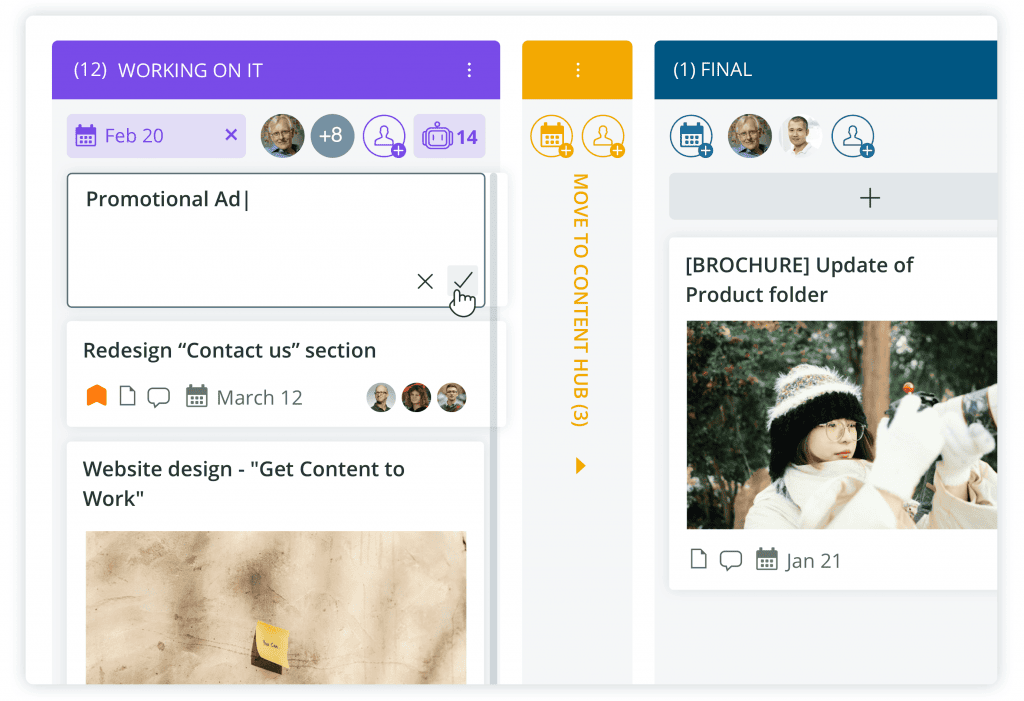 CELUM Creative Content Collaboration ermöglicht es großen Teams, gemeinsam an Marketing- und Markeninhalten zu arbeiten und diese zu genehmigen.
