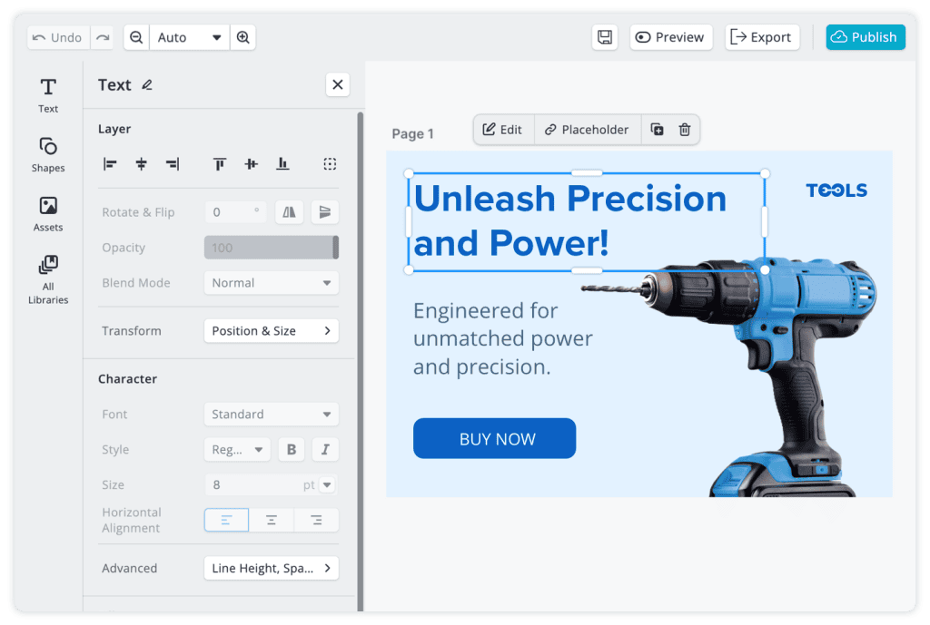 Inhaltserstellung in großem Umfang mit CELUM Content Templates.