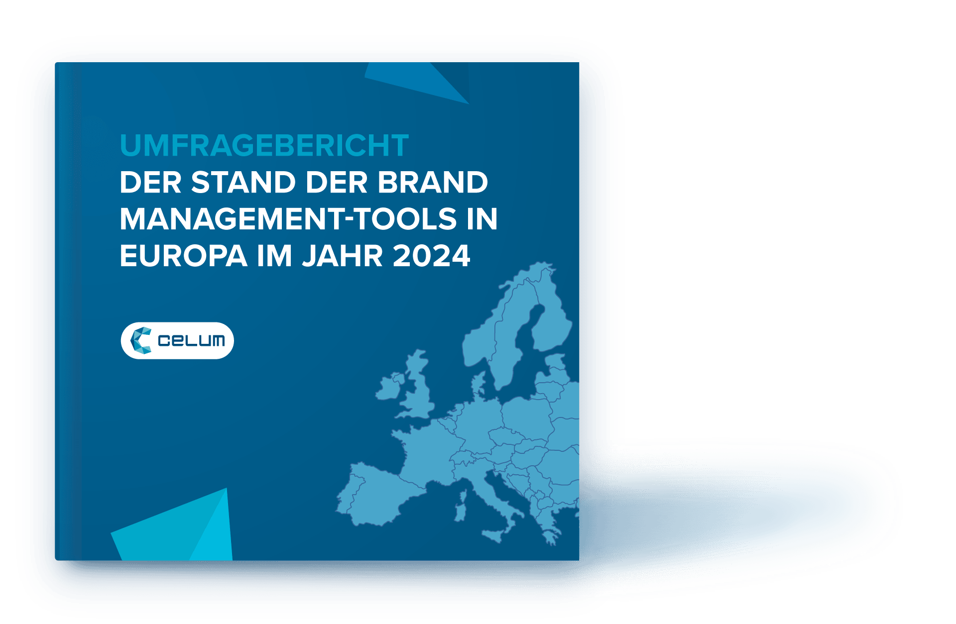 Cover des CELUM Reports "Stand der Brand Management Tools in Europa im Jahr 2024"